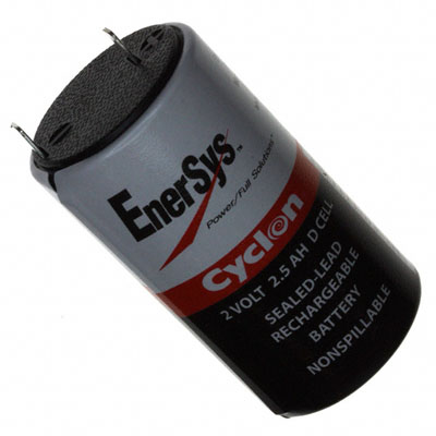 lead-acid batteries are available in sizes such as this Cyclon D cell Lead Acid Cyclon D Battery